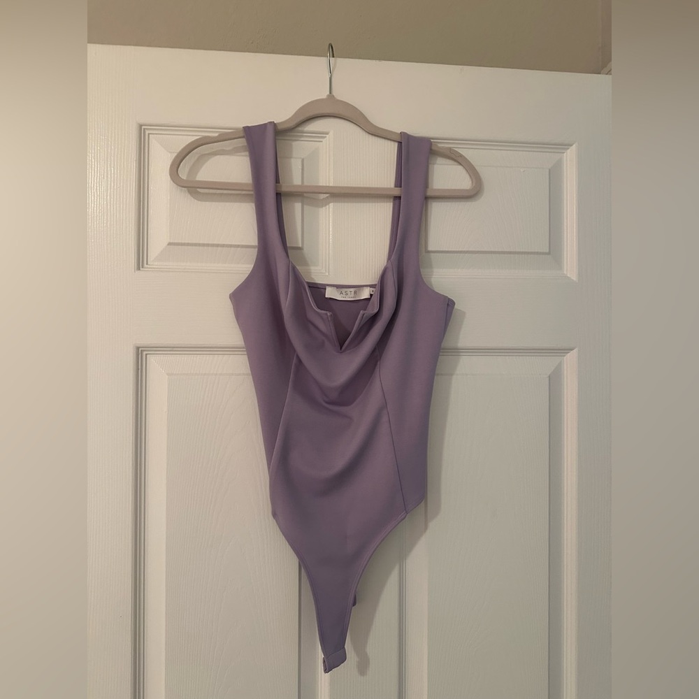 Astr Lilac Sleeveless bodysuit